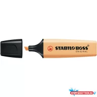  Szövegkiemelõ 2-5mm, vágott hegyû, STABILO Boss original Pastel fakó narancs