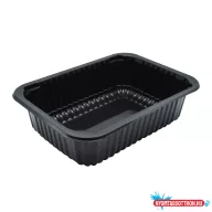 Skip750 műa doboz tálc.záróhoz 187x137x50mm, fekete