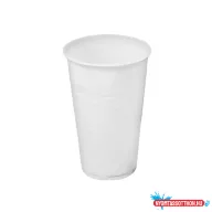 Pohár 3 dl mûanyag 50 db/csomag fehér