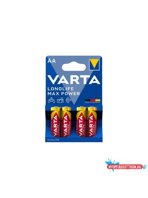 Elem AA ceruza LR06 Longlife max Power 4 db/csomag, Varta