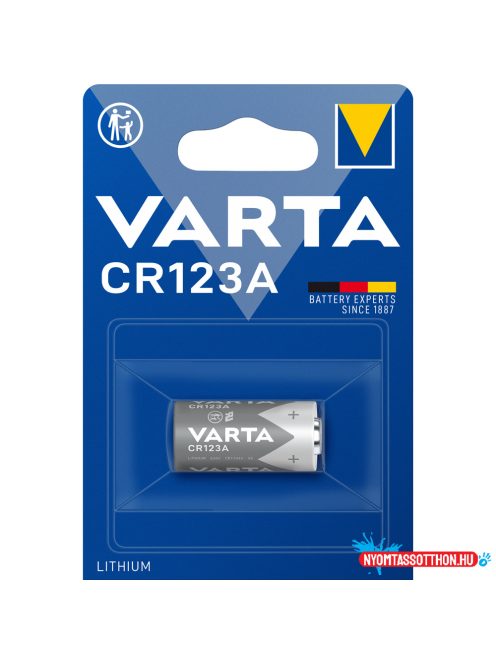 Fotóelem CR 123A 1 db/csomag, Varta