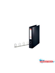   Gyûrûskönyv A4, Maxi 6cm, 4 gyûrû, D alakú, PP Esselte Jumbo Vivida fekete