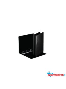   Gyûrûskönyv panorámás A4, 5cm, 4 gyûrû, D alakú, PP Esselte fekete