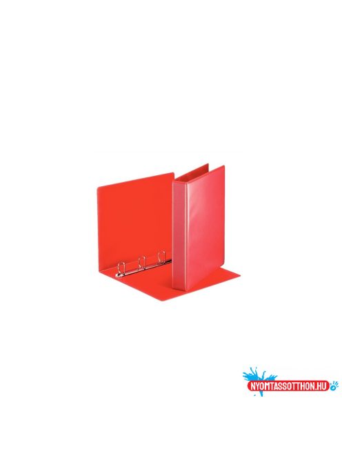Gyûrûskönyv panorámás A4, 5cm, 4 gyûrû, D alakú, PP Esselte piros