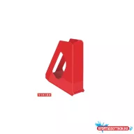 Iratpapucs 6,8cm, mûanyag, Esselte Europost Vivida piros