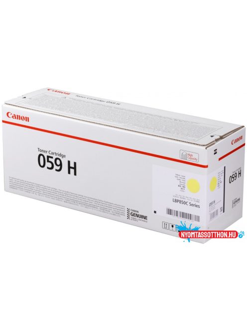 Canon CRG 059H Toner Yellow 13.500 oldal kapacitás