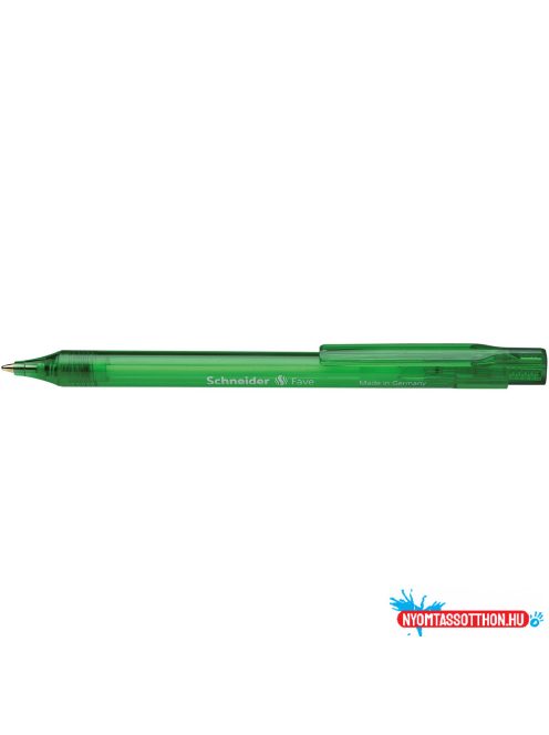 Golyóstoll nyomógombos 0,5mm, Schneider Fave, írásszín zöld