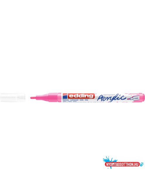 Akril marker 1-2mm, Edding 5300 neon rózsaszín