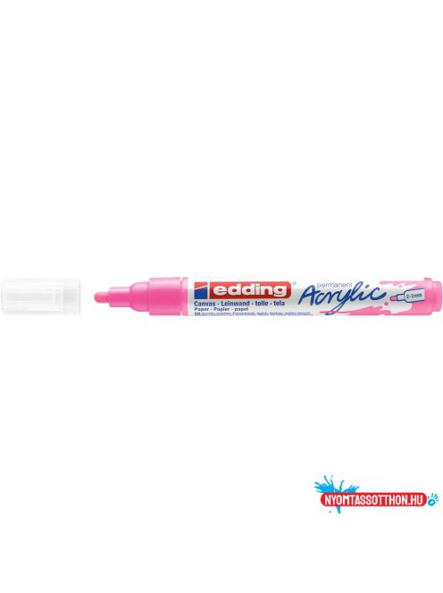 Akril marker 2-3mm, Edding 5100 neon rózsaszín