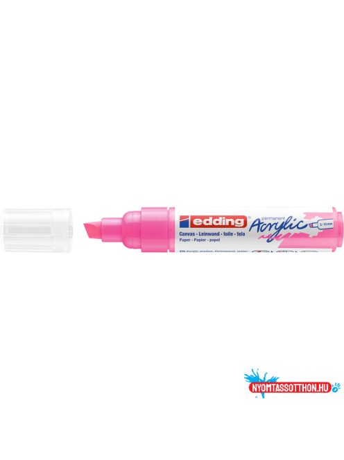 Akril marker 5-10mm, Edding 5000 neon rózsaszín