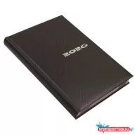   Határidőnapló Carbon A/5, napi fehér lapokkal acél Realsystem 2026.