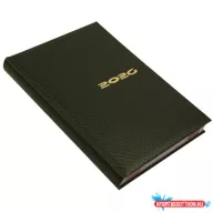   Határidőnapló Carbon A/5, napi fehér lapokkal zöld Realsystem 2026.