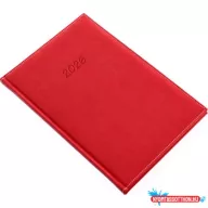   Határidőnapló Bolero P B/5 heti krémszínű lapokkal piros Realsystem 2026.