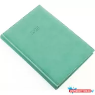   Határidőnapló Bolero P A/5, napi krémszínű lapokkal türkiz Realsystem 2026.