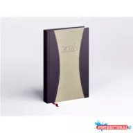   Határidőnapló Prémium A B/5, heti krémszínű lapokkal drapp Realsystem 2026.