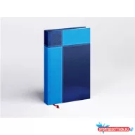   Határidőnapló Prémium M B/5, heti krémszínű lapokkal kék Realsystem 2026.