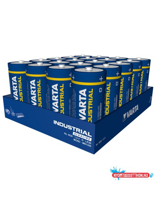 Elem LR20 D góliát Industrial 20 db/csomag VARTA