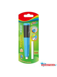   Hegyezõ 1 lyukú radírral és utántöltõvel Keyroad 2in1 vegyes színek