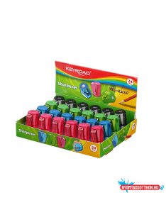   Hegyezõ 1 lyukú tartályos 24 db/display Keyroad Cup Sharpy vegyes színek