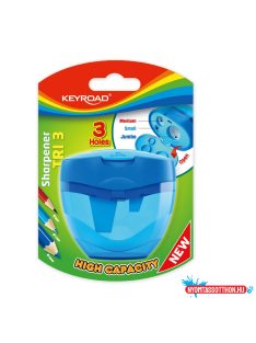   Hegyezõ 3 lyukú tartályos, fedeles Keyroad Tris vegyes színek
