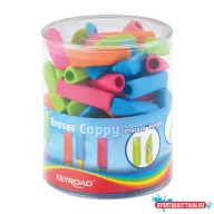   Radír, PVC mentes 72 db/display Keyroad Cappy vegyes színek