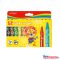 Zsírkréta készlet 14x100mm 12 db/bliszter Keyroad Wax Crayon vegyes színek