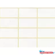 Etikett címke, 20x38mm, 5 lap, 12 címke/lap