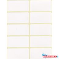 Etikett címke, 25x50mm, 6 lap, 10 címke/lap