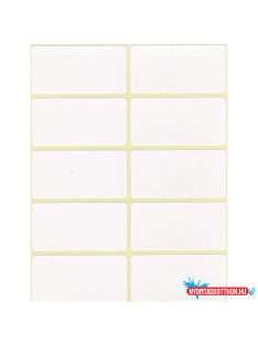 Etikett címke, 25x50mm, 6 lap, 10 címke/lap