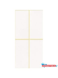 Etikett címke, 40x80mm, 15 lap, 4 címke/lap