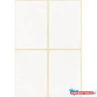 Etikett címke, 45x70mm, 15 lap, 4 címke/lap