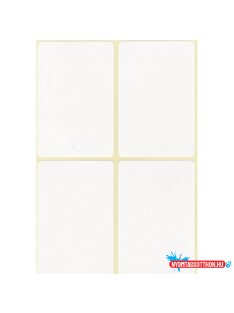 Etikett címke, 45x70mm, 15 lap, 4 címke/lap