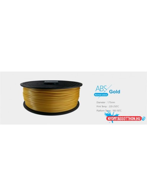 3D FILAMENT 1,75mm ABS Arany (1kg-os tekercs)