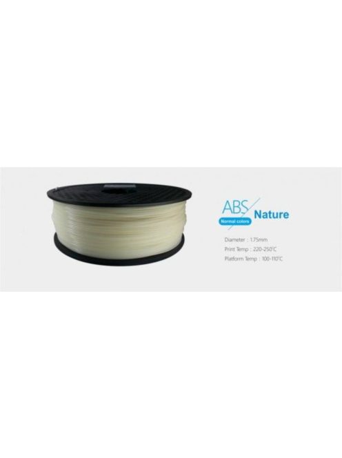 3D FILAMENT 1,75mm ABS Natúr (1kg-os tekercs)