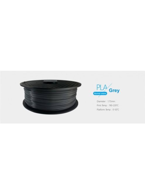 3D FILAMENT 1,75mm PLA Szürke /1kg-os tekercs/