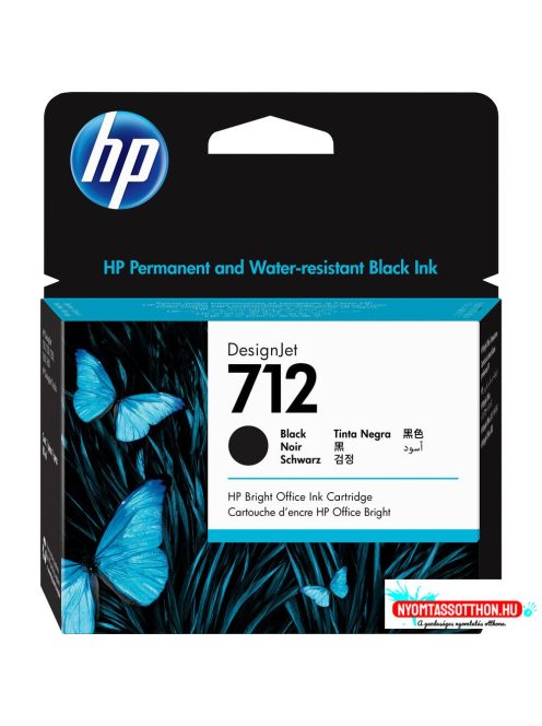 HP 3ED71A Patron Black 80ml No.712 (Eredeti)