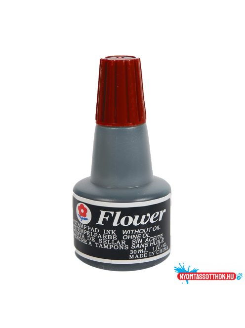 Bélyegzõfesték 30ml, Bluering(R) Flower piros