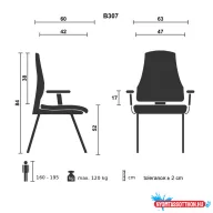 Tárgyalószék Bluering® Bond szürke