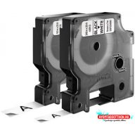 DYMO D1 9mm x 7 m fehér-fekete 40913 (utángyártott)