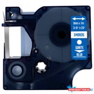 Utángyártott DYMO D1 40926 9mm x 7m fehér-kék