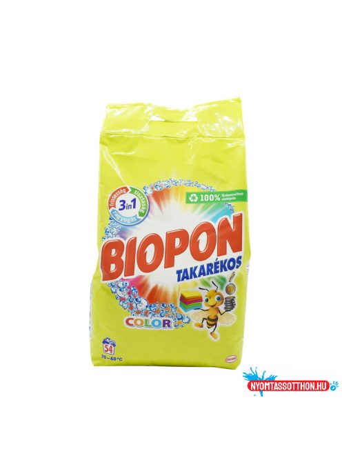 Mosópor 3,51 kg (54 mosás) színes ruhákhoz Biopon Takarékos Color