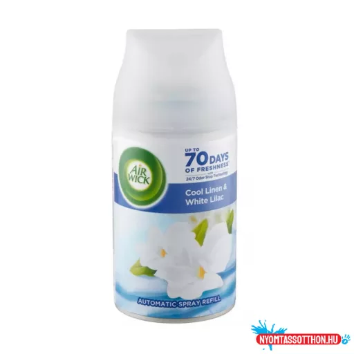 Légfrissítő spray utántöltő 250 ml AirWick Freshmatic Friss Ruha & Fehér Liliom
