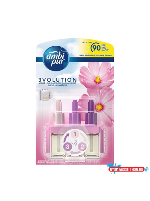 Légfrissítő elektromos utántöltő 20 ml Ambi Pur 3 Volution Flower&Spring