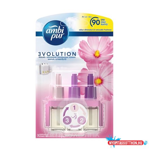 Légfrissítő elektromos utántöltő 20 ml Ambi Pur 3 Volution Flower&Spring