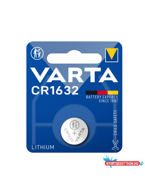 Gombelem CR1632 1db/csomag, Varta
