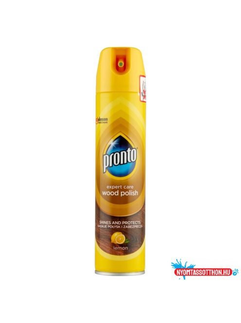 Bútorápoló aerosol 250 ml Pronto(R) Expert Care lemon