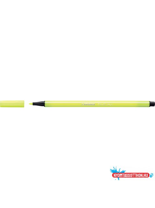 Rostirón, filctoll 1mm, STABILO Pen 68 neon sárga