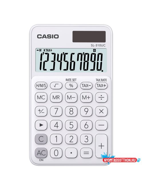 Zsebszámológép 10 digit Casio SL 310 fehér