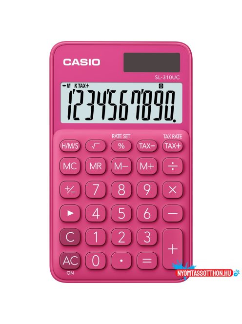 Zsebszámológép 10 digit Casio SL 310 rózsaszín