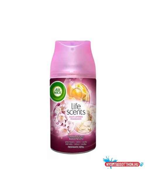 Légfrissítő spray utántöltő 250 ml AirWick Freshmatic Life Scents Summer/Nyári Hangulat